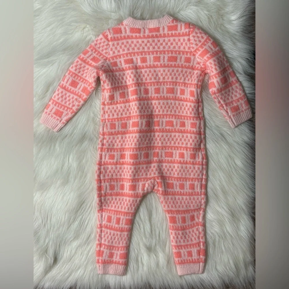 Carter’s Baby Girls Thick Sweater Knit Cozy Warm Jumpsuit